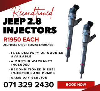 Jeep 2.8 Injectors For Sale With Warranty