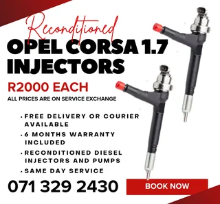 Opel Corsa 1.7 Injectors For Sale With Warranty