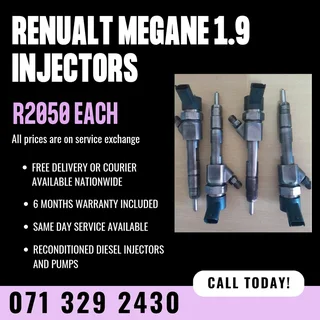 Renualt Megane 1.9 Injectors For Sale With Warranty