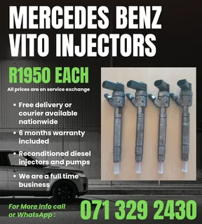 Mercedes Benz Vito 115 Injectors For Sale With Warranty