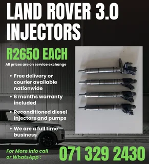 Land Rover 3.0 Injectors For Sale With Warranty