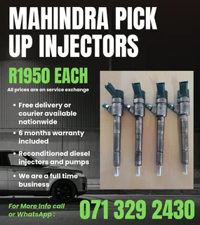 Mahindra Pick Up Injectors For Sale With Warranty