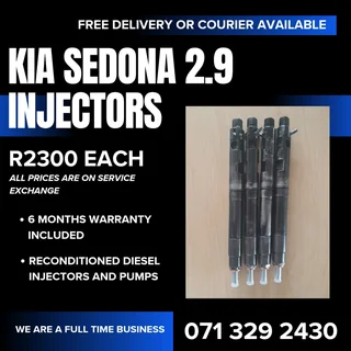 Kia Sedona 2.9 Injectors For Sale With Warranty