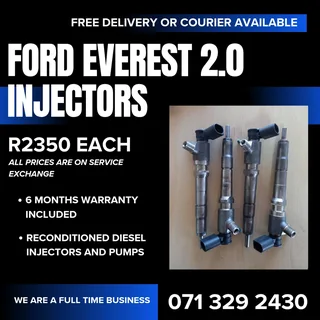Ford Everest 2.0 Injectors For Sale With Warranty