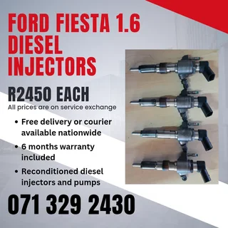 Ford Fiesta 1.6 Injectors For Sale With Warranty