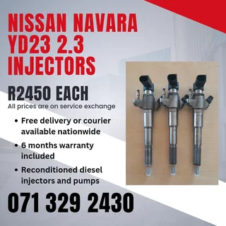 Nissan Navara 2.3 Injectors For Sale With Warranty Included