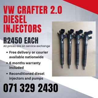 Vw Crafter 2.0 Injectors For Sale With Warranty Included