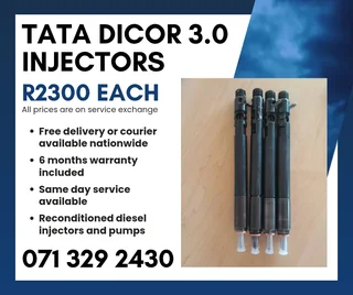 Tata Dicor 3.0 Injectors For Sale With Warranty