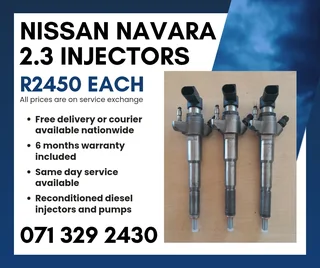 Nissan Navara 2.3 Injectors For Sale With Warranty