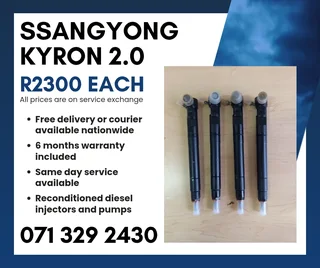 Ssangyong Kyron 2.0 Injectors For Sale With Warranty