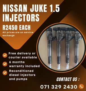 Nissan Juke 1.5 Injectors For Sale With Warranty