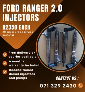 Ford Ranger 2.0 Injectors For Sale With Warranty