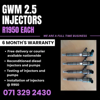 Gwm 2.5 Injectors For Sale With Warranty
