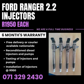 Ford Ranger 2.2 Injectors For Sale With Warranty Included
