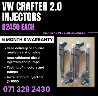 Vw Crafter 2.0 Injectors For Sale With