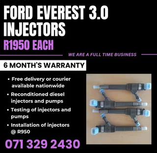 Ford Everest 3.0 Injectors For Sale With Warranty
