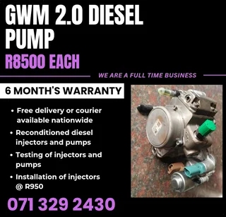 Gwm 2.0 Pump For Sale With Warranty