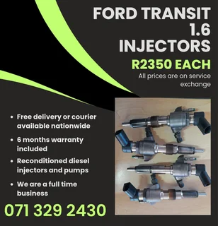 Ford Transit 1.6 Injectors For Sale With Warranty