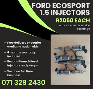 Ford Ecosport 1.5 Injectors For Sale With Warranty