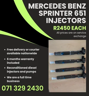 Mercedes Benz Sprinter 651 Injectors For Sale With Warranty