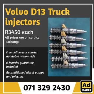 Volvo D13 Truck Injectors For Sale With Warranty