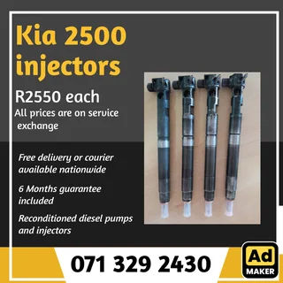 Kia 2500 Injectors For Sale With Warranty Included