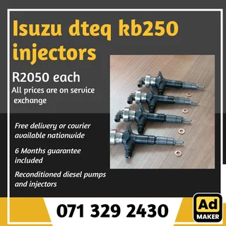 Isuzu Dteq Kb250 Injectors For Sale With Warranty