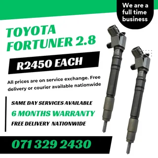 Toyota Fortuner 2.8 Injectors For Sale With Warranty