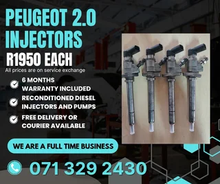 Peugeot 2.0 Injectors For Sale With Warranty