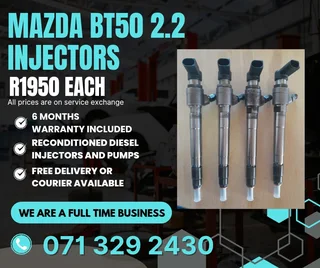 Mazda Bt50 2.2 Injectors For Sale With Warranty