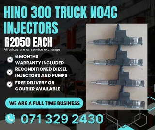 Hino 300 Truck Injectors For Sale With Warranty
