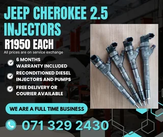 Jeep Cherokee 2.5 Injectors For Sale With Warranty Included