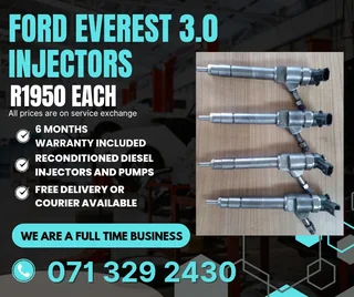 Ford Everest 3.0 Injectors For Sale With Warranty Included