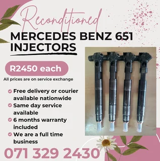 Mercedes Benz Vito 651 Injectors For Sale With Warranty Included