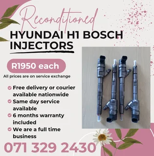Hyundai H1 Bosch Injectors For Sale With Warranty Included