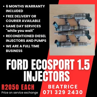 Ford Ecosport 1.5 Injectors For Sale With Warranty