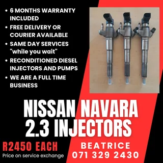 Nissan Navara 2.3 Injectors For Sale With Warranty