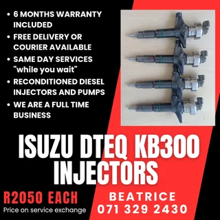 Isuzu Dteq Kb300 Injectors For Sale With Warranty Included
