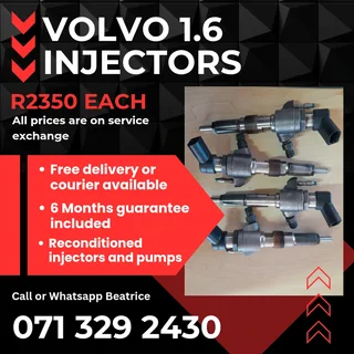 Volvo 1.6 Injectors For Sale With Warranty