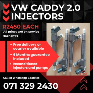 Vw Caddy 2.0 Injectors For Sale With Warranty