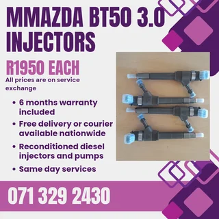Mazda Bt50 3.0 Injectors For Sale With Warranty