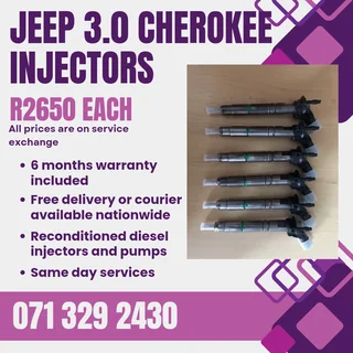 Jeep Grand Cherokee 3.0 Injectors For Sale With Warranty