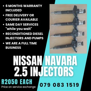 Nissan Navara 2.5 Injectors For Sale With Warranty Included