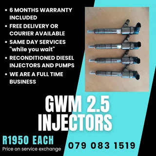 Gwm 2.5 Injectors For Sale With Warranty