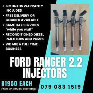 Ford Ranger 2.2 Injectors For Sale With Warranty
