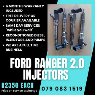 Ford Ranger 2.0 Injectors For Sale With Warranty Included