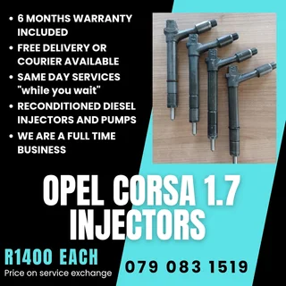 Opel Corsa 1.7 Injectors For Sale