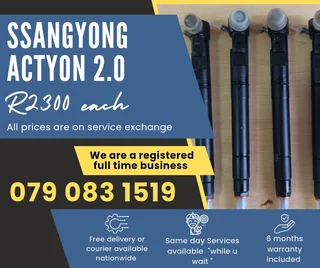 Ssangyong Actyon 2.0 Injectors For Sale With Warranty