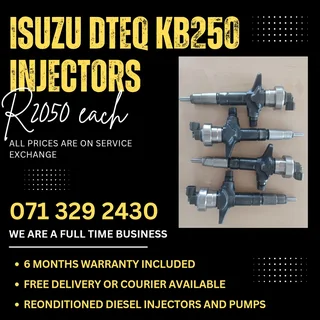 Isuzu Dteq Kb250 Injectors For Sale With Warranty