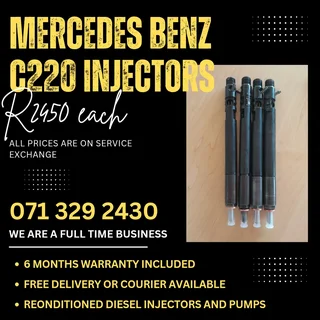 Mercedes Benz C220 Injectors For Sale With Warranty Included